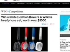 Win a limited edition Bowers & Wilkins headphone set worth over $1,000!