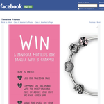 Win a limited edition engraved PANDORA bangle with 2015 Mother's Day charms!