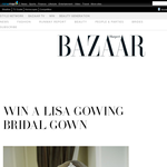 Win a 'Lisa Gowing' bridal gown!