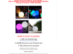 Win a Luxu 50CM Outdoor LED Ball