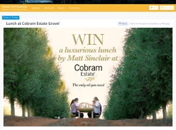 Win a luxurious lunch by Matt Sinclair at Cobram Estate!