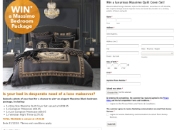 Win a luxurious Massimo Quilt Cover Set