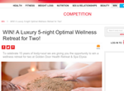 Win a luxury 5-night 'Optimal Wellness' retreat for 2!