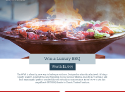 Win a luxury BBQ valued at $2,695!