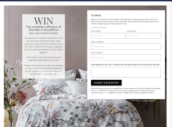 Win a Luxury Bedding Collection &; More