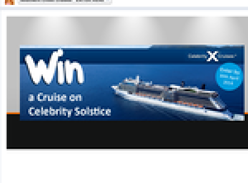 Win a Luxury Cruise for 2 on Celebrity Solstice 8 nights ex Sydney 26 October 14 to the South Pacific.