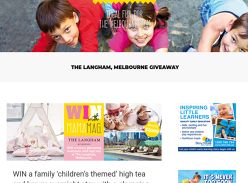 Win a luxury family childrens themed high tea glamping package at The Langham!