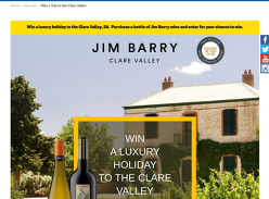 Win a luxury holiday to the Clare Valley SA!
