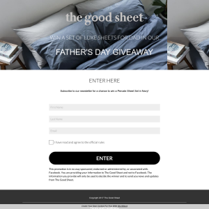 Win a luxury Percale Sheet Set for Dad this Father's Day