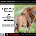 Win a magical trip for 2 to Kenya!
