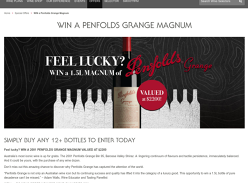 Win a Magnum of Penfolds Grange Wine
