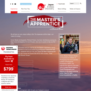 Win a Master’s Apprentice Experience to Japan