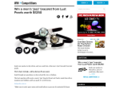 Win a men's 'jazz' bracelet from Lust Pearls worth $1,250!