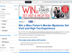 Win a Miss Fisher's Murder Mysteries Set Visit and High Tea Experience
