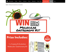 Win a Molecular Gastronomy Kit!