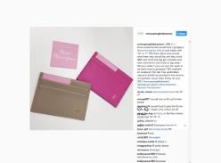 Win a monogrammed card holder