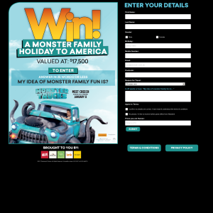 Win a monster family holiday to America!