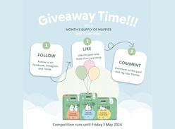 Win a Month's Supply of Nappies