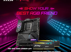 Win a MSI MPG Z690 Carbon Wi-Fi Motherboard and Kingston Fury Beast DDR5 RGB Memory Kit