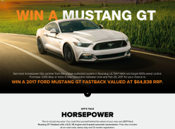 Win a Mustang GT! (Purchase Required)