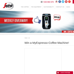Win a 'MyEspresso' coffee machine!