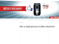Win a 'MyEspresso' coffee machine!