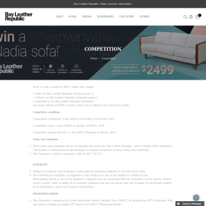 Win a Nadia 3-Seater Sofa in Atlantic Ivory