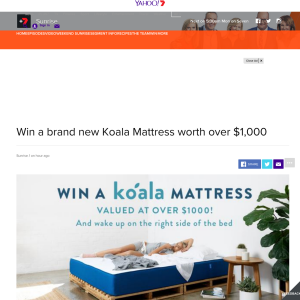Win a new Koala mattress