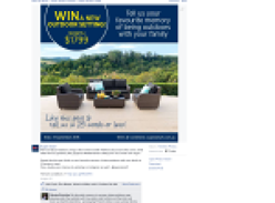 Win a new outdoor setting worth $1,799!