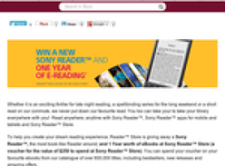 Win a new Sony eReader & one year of E-Reading!