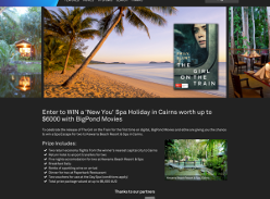 Win a 'New You' spa holiday in Cairns worth up to $6,000! (Purchase Required)