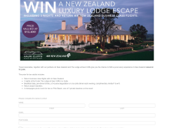 Win a New Zealand luxury lodge escape for 2!