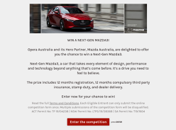 Win a Next-Gen Mazda3