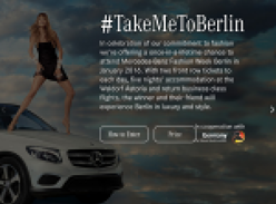 Win a once-in-a-lifetime chance to attend Mercedes‑Benz Fashion Week in Berlin!