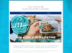 Win a once-in-a-lifetime trip around the world!