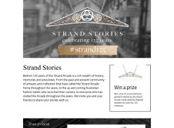 Win a one-of-a-kind diamond pendant inspired by the 'Strand Arcade'!