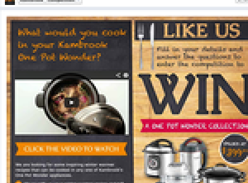 Win a One Pot Wonder collection or 1 of 3 One Pot Wonder Appliances!