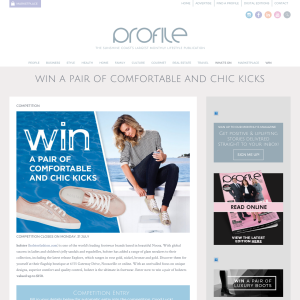 Win a pair of comfortable and chic kicks 