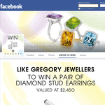 Win a pair of diamond stud earrings!