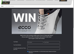 Win a Pair of ecco S-Three Golf Shoes