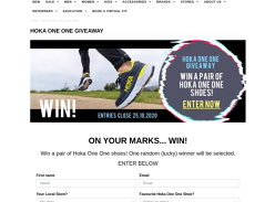 Win a pair of Hoka One One shoes!