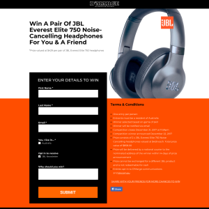 Win A Pair Of JBL Everest Elite 750 Noise-Cancelling Headphones For You & A Friend