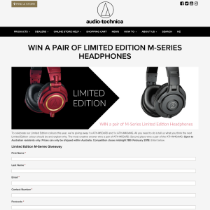 Win a Pair of Limited Edition M-Series Headphones