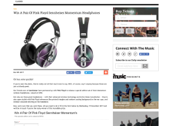 Win a Pair Of Pink Floyd Sennheiser Momentum Headphones