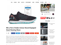 Win a Pair of Under Armour Record Equipped Smart Running Shoes