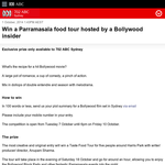 Win a Parramasala food tour hosted by a Bollywood insider!