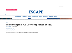 Win a Patagonia 70L Duffel bag!