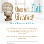 Win a Peacock Chair