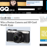 Win a Pentax camera & SD card worth $549!