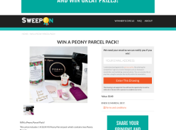 Win a 'Peony Parcel' pack, valued at $139.95!